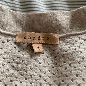 Sandro short sleeve knit size 1